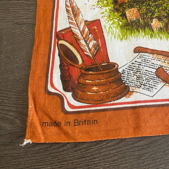 Bronte Country Vintage Tea Towel The Bronte Sisters and Landmarks in Haworth - Picture 2 of 10